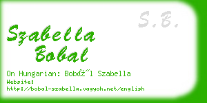 szabella bobal business card